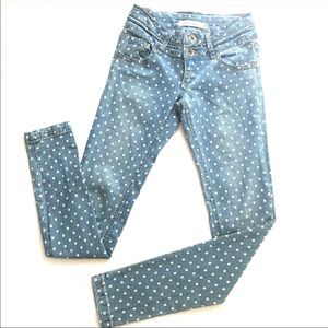 💙3/$25 Super Cute Polka Dot Skinny Jeans- Juniors 3